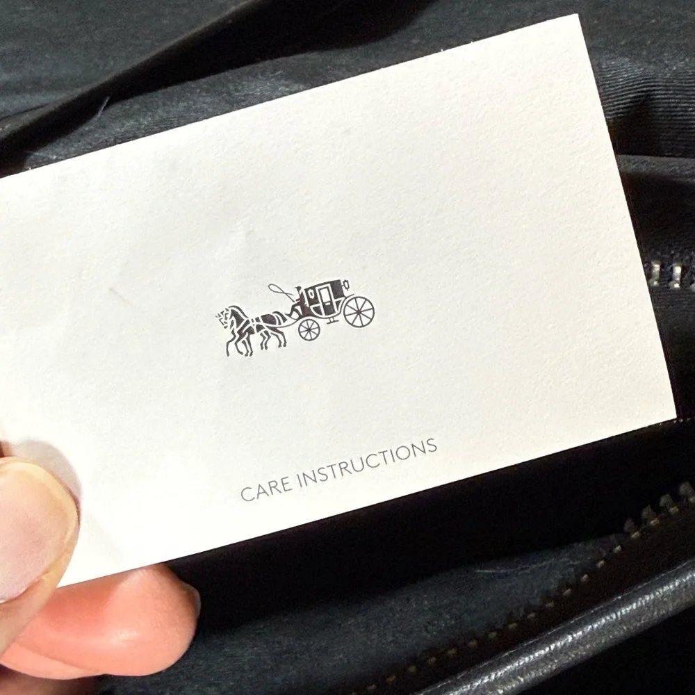 Coach Patricia Saddle Bag F88145 Black Leather Crossbody | Gunmetal Hardware - Picture 10 of 16